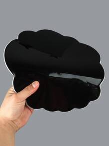 1pc Cute Solid Color Cloud Shaped Pu Leather Soft Surface Wrist Rest Mouse Pad, Gaming Mouse Mat, Creative Desk Mat With Non-slip Silicone Base, Firm & Soft, Memory Foam & Elasticity, Wrist Protector