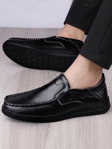 de moda de moda de hombres Mocasines , casual Zapatos con versátil estilo - Negro - Ver 5