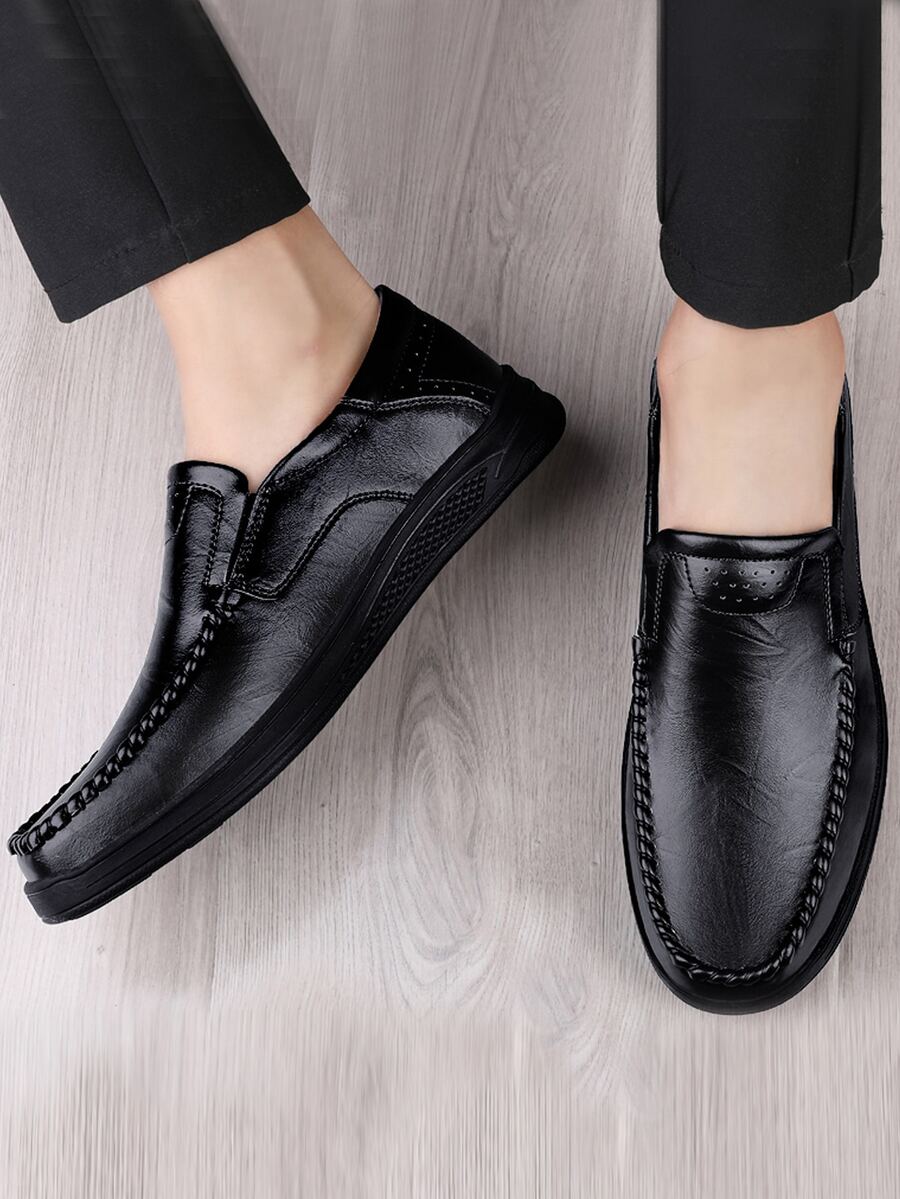 de moda de moda de hombres Mocasines , casual Zapatos con versátil estilo - Negro - Ver 1
