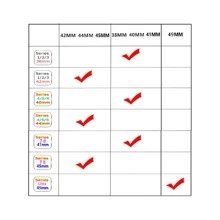 1入組銀色商務風格金屬表帶+防震屏幕保護殼，適用於Apple Watch 40mm 41mm 44mm 45mm 49mm，適用於Apple Watch系列Ultra/SE/8/7/6/5/4智能手表帶和保護殼配件 - 銀色 - 查看 9