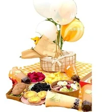 1入組戶外防水&防潮厚野餐墊,帳篷地墊,便攜,合適的適用於野營,遠足,海灘,草原 - 紅色 - 查看 3