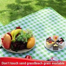 1入組戶外防水&防潮厚野餐墊,帳篷地墊,便攜,合適的適用於野營,遠足,海灘,草原 - 紅色 - 查看 6