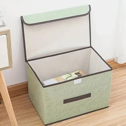 1 件可折叠织物收纳盒，用于胸罩、袜子等，带盖和防尘罩，适用于衣柜和卧室整理装饰品装饰节日装饰房间装饰家居装饰卧室装饰卧室、收纳盒、家庭收纳、适用于女士白色 T 恤、女士黑色裤子、女士冬装、连衣裙、女士冬装、优雅女装、女士白衬衫、长袖、女士白色连体裤、女士春装、女士春装、春季、春装、简约、夏季上衣收纳