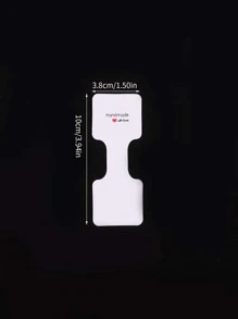 10入組手環展示牢固項鍊支架自粘首飾包裝卡適用於小商業的鑰匙圈耳環髮帶和大腸髮繩懸掛 - 白色 - 查看 5