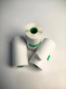 3 rollos Papel térmico 57mmx15mm Pegatina de etiqueta papel foto papel color papel para gato foto impresora - Blanco y Negro - Ver 5
