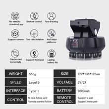 Desiontal YT-1200Face Intelligent AI Face Recognition Live Streaming Follow Shot Head Stabiliser 360° Horizontal Panoramic Shooting Bracket For Camera Phone Sports Camera - YT-1200Face Live Tracking PTZ - View 4