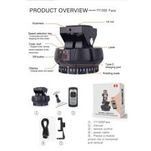 Desiontal YT-1200Face Intelligent AI Face Recognition Live Streaming Follow Shot Head Stabiliser 360° Horizontal Panoramic Shooting Bracket For Camera Phone Sports Camera - YT-1200Face Live Tracking PTZ - View 9