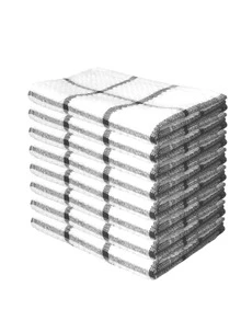 YIMEIS 1 Pieza Paño De Limpieza Para Cocina Gris Y Blanco A Cuadros - Cuadrículas grises y blancas - Ver 4