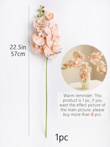 1 件/3 件，22.5 英寸/57 厘米人造兰花，彩色假蝴蝶兰，乳胶蝴蝶兰花枝，适用于简约家居装饰、镜面装饰、礼品、婚礼、派对、餐桌摆设、室内/室外花园、秋季、圣诞节、情人节、毕业典礼、春季等节日