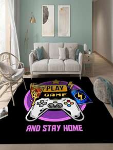 1 pieza Alfombra inglés con letra con dibujos animados control de juego en forma de - Multicolor - Ver 1