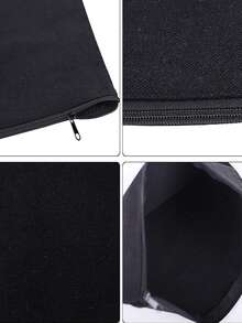 首字母金色個人化名字列印便攜式化妝包旅行帶拉鍊掛繩存儲洗漱包旅行輕便化妝收納袋收納袋洗漱包化妝包化妝收納袋旅行浴室大學宿舍女士女孩禮物口紅袋 - 黑色 - 查看 5