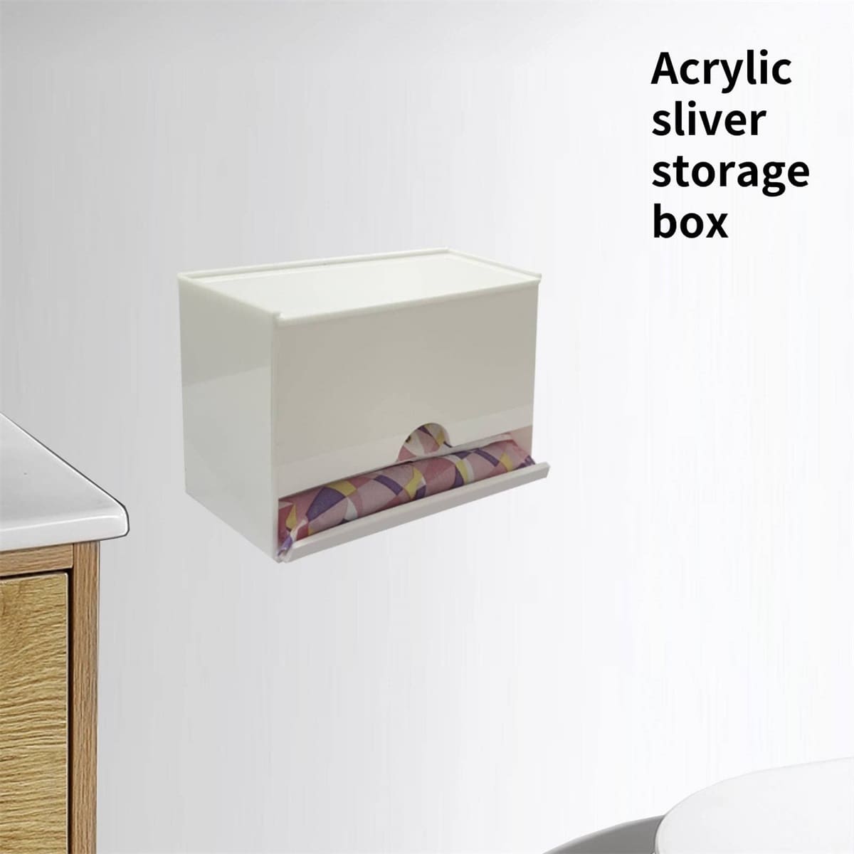 Tampon Holder, Acrylic Tampon Dispenser for Period, Tampon Holder for Women Bathroom, Tampon