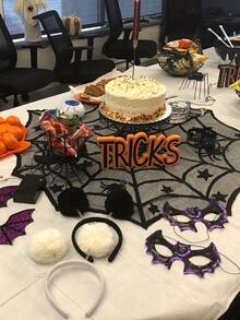 1pc Black Lace Spider Web Tablecloth - Black - View 5