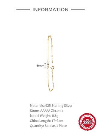 EleRunis 1 pieza de Pulsera de mariposas bañada en Oro de 18k con decoración de circonias cúbicas, Joyería de cristal de piedra de nacimiento de plata esterlina 925 para mujeres, madres, esposas, novias en vacaciones