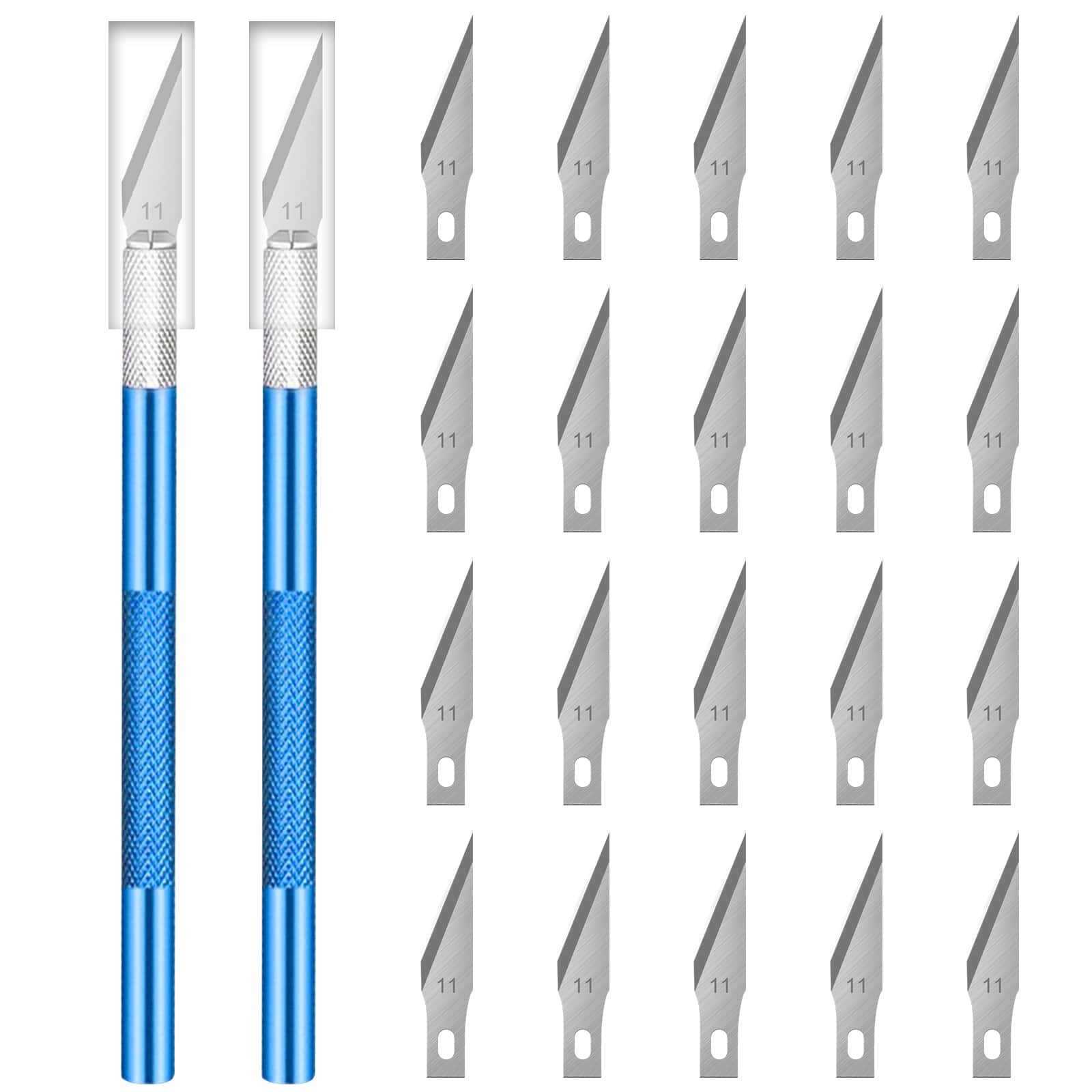 Scalpel Set, 2 Craft Knives, 20 Replacement Blades, Scalpel Crafts
