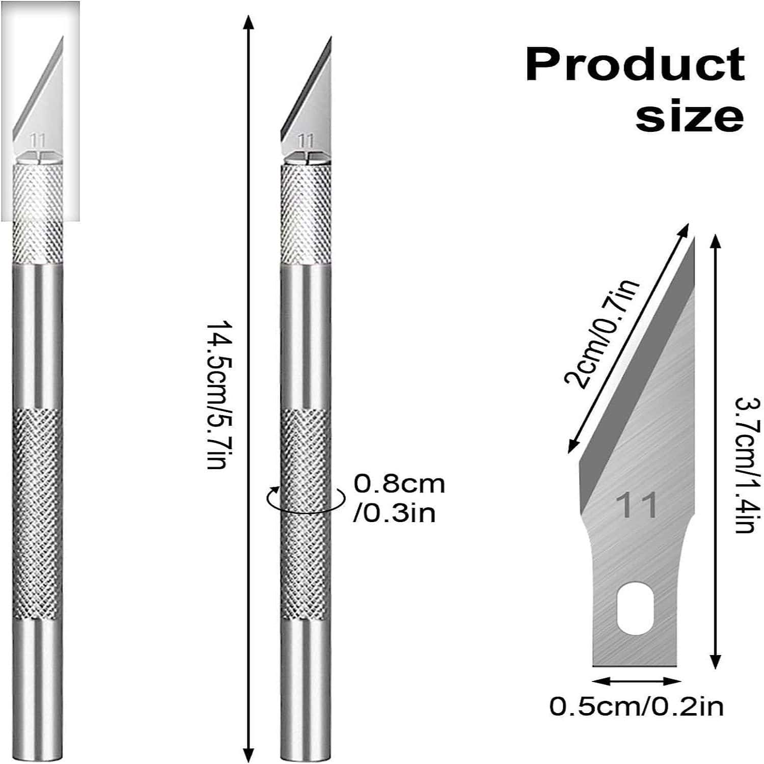 Scalpel Set, 2 Craft Knives, 20 Replacement Blades, Scalpel Crafts