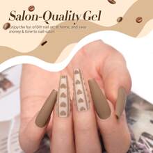 Born Pretty 6Pcs 7 ML  Nude Gel Polish Set Gel Polish Kit 6 Colors Popular All Seasons Skin Tones White Nude Brown Neutral Gel Nail Polish Kit Soak Off LED Gel Nail Kit Manicure Gift Collection - 栗子蛋糕 - 查看 3