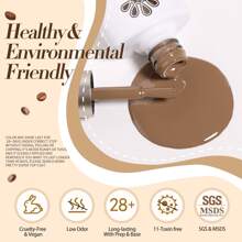 Born Pretty 6Pcs 7 ML  Nude Gel Polish Set Gel Polish Kit 6 Colors Popular All Seasons Skin Tones White Nude Brown Neutral Gel Nail Polish Kit Soak Off LED Gel Nail Kit Manicure Gift Collection - 栗子蛋糕 - 查看 7