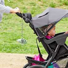 2入組寶寶奶瓶固定帶,矽膠瓶頸繩,適用於嬰兒手推車、高腳椅、汽車座椅 - 深灰色 - 查看 4