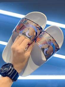 Vợ chồng Không trượt Ngoài trời Dép đi biển Với Dây đeo Giải trí Dép đi trong nhà - trắng - Xem 3