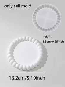 Cute Bubble Shaped Cement Mold For Making Jewelry Tray, Plaster Crafts, Resin Coasters, Silicone Mold