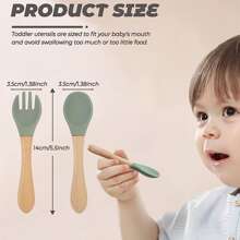 3 piezas de silicona Set cubiertos incluido Infantil Bol , Cucharas con Tenedores , con ventosa Base para Bebé con de niños - Rosa - Ver 5