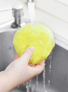 1pc/3pcs Temperature-Sensitive Cleaning Cloth, Dual-Use Kitchen & Bathroom Cleaning Wipe, Double-Layered & Slow Rebound Filter - Yellow - View 7