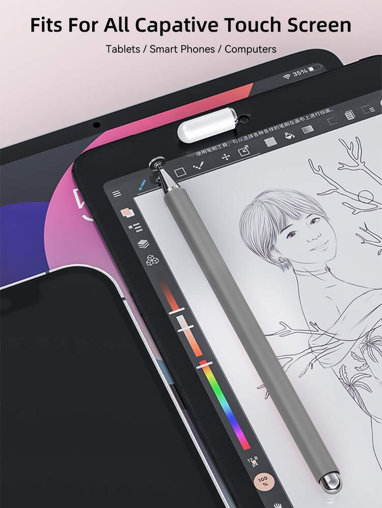 Acquista Penna stilo universale Penna touch capacitiva per tablet iPad Telefono cellulare Penna touch screen magnetica anti-errore in Italia a partire da 11