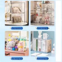 1pc Transparent Dustproof Desktop Storage Box - color - View 4