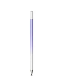 Bolígrafo lápiz universal compatible con iPad, iPhone, Android, iOS, tabletas, para dibujar, escribir, pantalla táctil capacitiva - Morado - Ver 2
