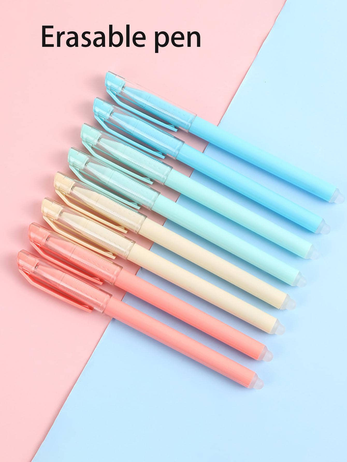 4pcs Blue Erasable Ballpoint Pens SHEIN USA