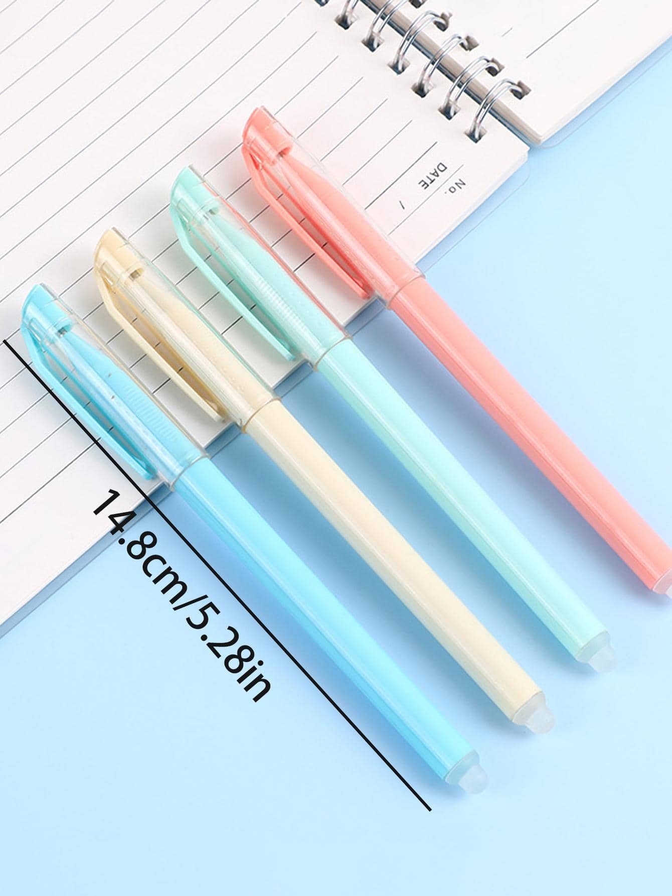 4pcs Blue Erasable Ballpoint Pens SHEIN USA