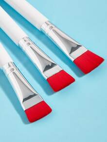 Princess Rose 3支装白色手柄软毛S型面膜刷/SPA刷。采用细纤维和柔软刷头，不刮伤或刺激皮肤，适合日常护肤。套装包含：化妆刷套装、化妆刷套装、全套化妆刷、化妆套装、化妆刷套装、全套化妆工具、化妆刷套装、化妆刷套装、化妆礼盒套装。 - 白色 - 查看 3