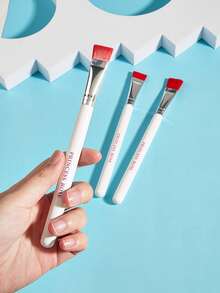 Princess Rose 3支装白色手柄软毛S型面膜刷/SPA刷。采用细纤维和柔软刷头，不刮伤或刺激皮肤，适合日常护肤。套装包含：化妆刷套装、化妆刷套装、全套化妆刷、化妆套装、化妆刷套装、全套化妆工具、化妆刷套装、化妆刷套装、化妆礼盒套装。 - 白色 - 查看 5