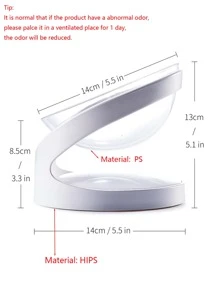 1 Miếng Trong suốt Bát Với PS Chất liệu Bát Đứng Và Hông Chất liệu , Có thể tháo rời Và Dễ dàng để làm sạch ; Thích hợp Đối với Mèo Và Chó Đến Sử dụng Như Trong suốt Giường đơn Bát Đối với Hằng ngày Trong nhà Sử dụng at Nhà - Nhiều màu - Xem 2