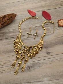 女士首飾套裝 - 銅色 - 查看 2