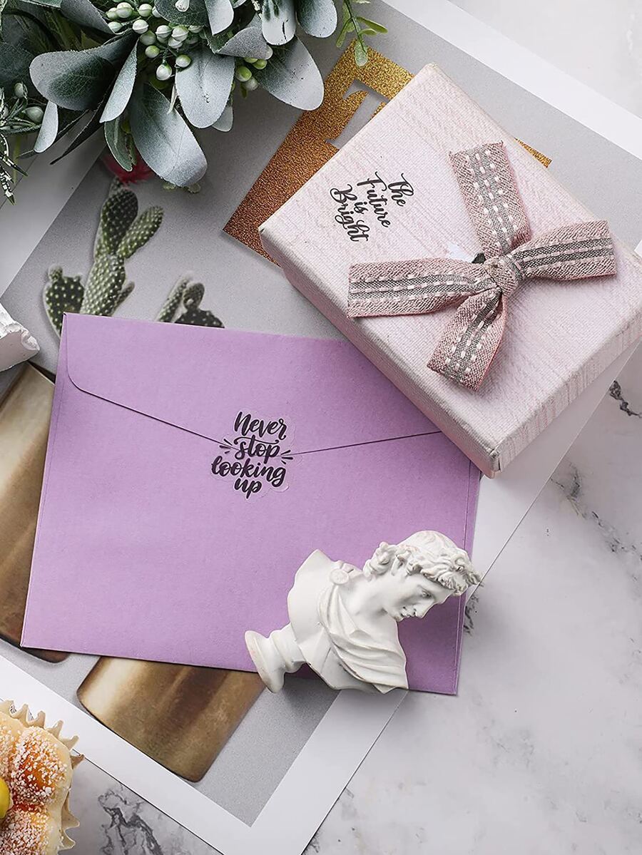 4 Sheets Small Inspirational Words and Phrases Sticker for Scrapbooking Decoration Motivational