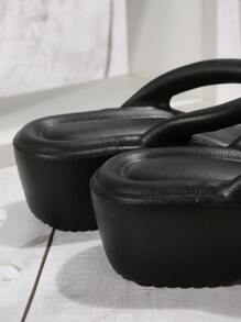 da donna plateau alla moda Sandali senza chiusure con Anello da piede per esterno estate