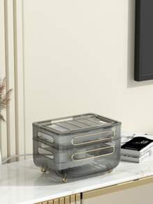 Desktop Router Storage Plastic Wireless WiFi Router Box Router Shelf Wall Mount Cable Management Hider Rack Cord Management Container Modem Router Cover Hider - Light Grey - View 3