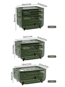 Desktop Router Storage Plastic Wireless WiFi Router Box Router Shelf Wall Mount Cable Management Hider Rack Cord Management Container Modem Router Cover Hider - Light Grey - View 4