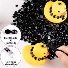 5000 颗 3 毫米树脂水钻散装透明 AB 平底圆形果冻水钻 DIY 指甲饰品指甲宝石指甲用品 - 查看 4