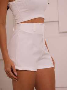 Women Shorts - 白色 - 查看 4