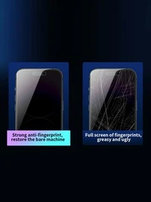 自動除塵、防窺視、易貼屏幕保護貼，適用於蘋果 iPhone 15/14/13/12/11/X 系列 (1入) - 彩色 - 查看 2