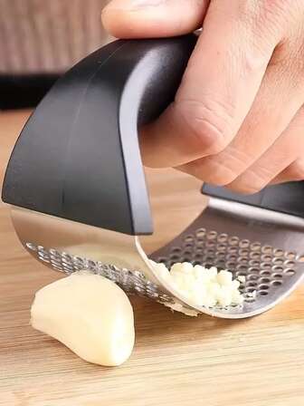 手動不銹鋼壓蒜器,圓大蒜絞碎機,壓蒜器,廚房