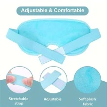 Cooling Eye Mask Cold Eye Mask Reusable Gel Eye Mask for Puffy Eyes, Ice Eye Mask Frozen Eye Cold Compress for Dark Circles, Migraines, Stress Relief, Skin Care - Pink - View 3
