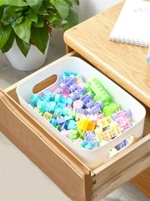 1入組塑膠收納籃適用於組織化妝品,廚房,儲藏室零食在浴室,廚房,家庭辦公室