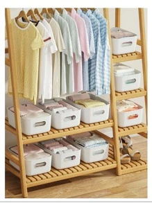 1入組塑膠收納籃適用於組織化妝品,廚房,儲藏室零食在浴室,廚房,家庭辦公室