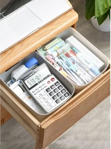 1入組塑膠收納籃適用於組織化妝品,廚房,儲藏室零食在浴室,廚房,家庭辦公室