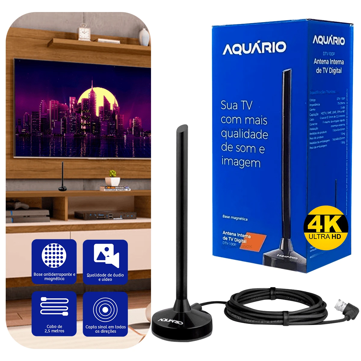 TV Receivers & Stick - 黑色 - 查看 1