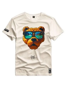 Men T-Shirts - 米色 - 查看 1